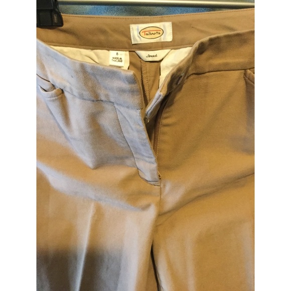 Talbots stretch cotton faux suede pants trousers 6 - Picture 4 of 5